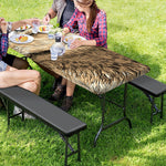 Labrador Retriever And Puppy Print Picnic Table Cover