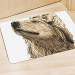 Labrador Retriever And Puppy Print Polyester Doormat