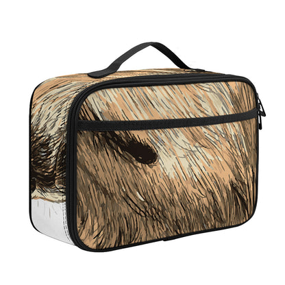 Labrador Retriever And Puppy Print Portable Lunch Bag