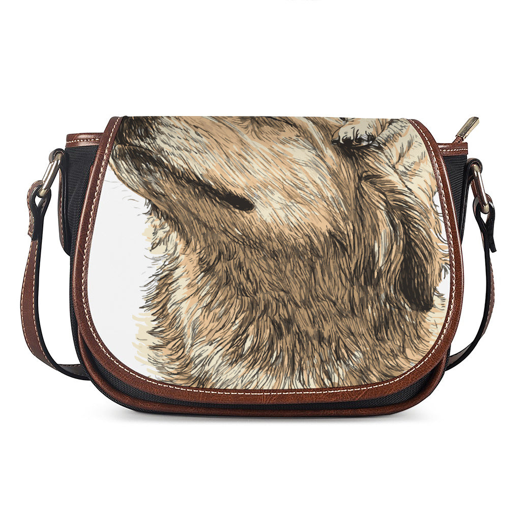 Labrador Retriever And Puppy Print Saddle Bag