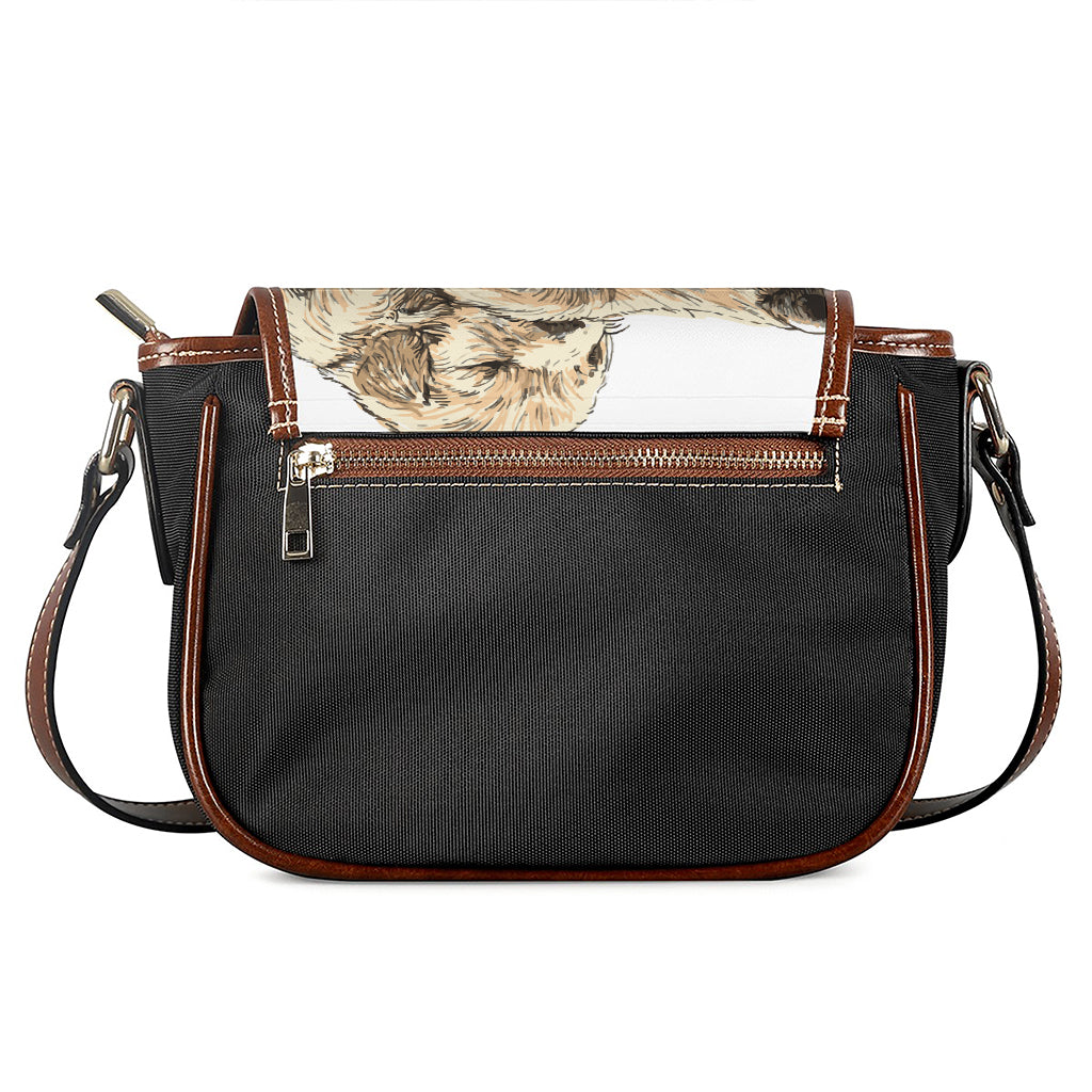 Labrador Retriever And Puppy Print Saddle Bag