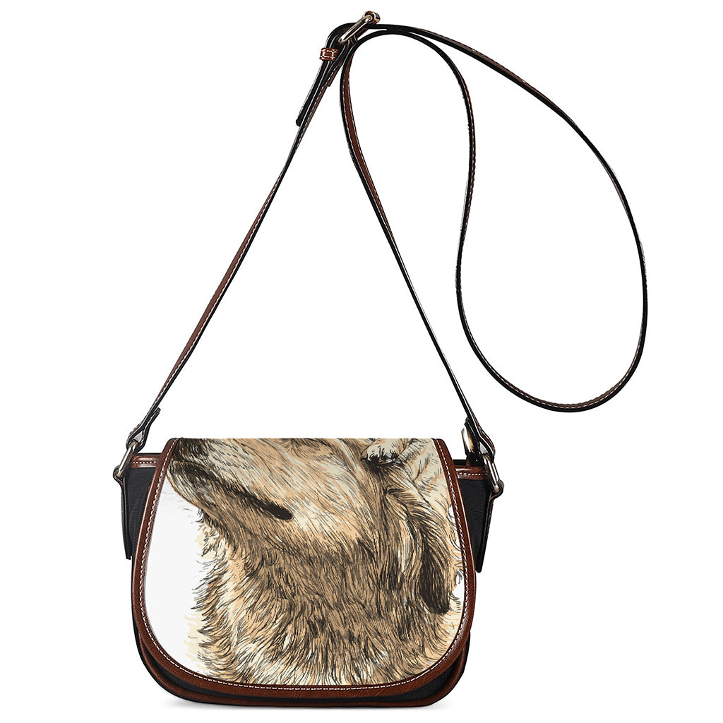 Labrador Retriever And Puppy Print Saddle Bag