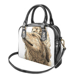 Labrador Retriever And Puppy Print Shoulder Handbag