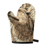 Labrador Retriever And Puppy Print Single Oven Mitt