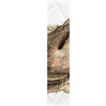 Labrador Retriever And Puppy Print Table Runner