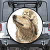 Labrador Retriever And Puppy Print Tire Cover