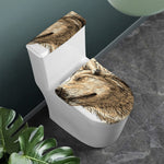 Labrador Retriever And Puppy Print Toilet Lid And Tank Cover Set