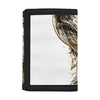 Labrador Retriever And Puppy Print Trifold Wallet