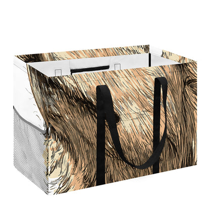 Labrador Retriever And Puppy Print Utility Tote Bag