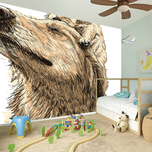 Labrador Retriever And Puppy Print Wall Sticker