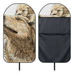 Labrador Retriever And Puppy Print Waterproof Car Seat Cover