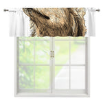 Labrador Retriever And Puppy Print Window Valance