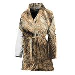 Labrador Retriever And Puppy Print Women's Bathrobe