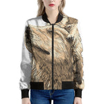 Labrador Retriever And Puppy Print Women's Bomber Jacket