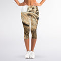 Labrador Retriever And Puppy Print Women's Capri Leggings