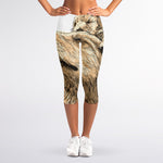 Labrador Retriever And Puppy Print Women's Capri Leggings