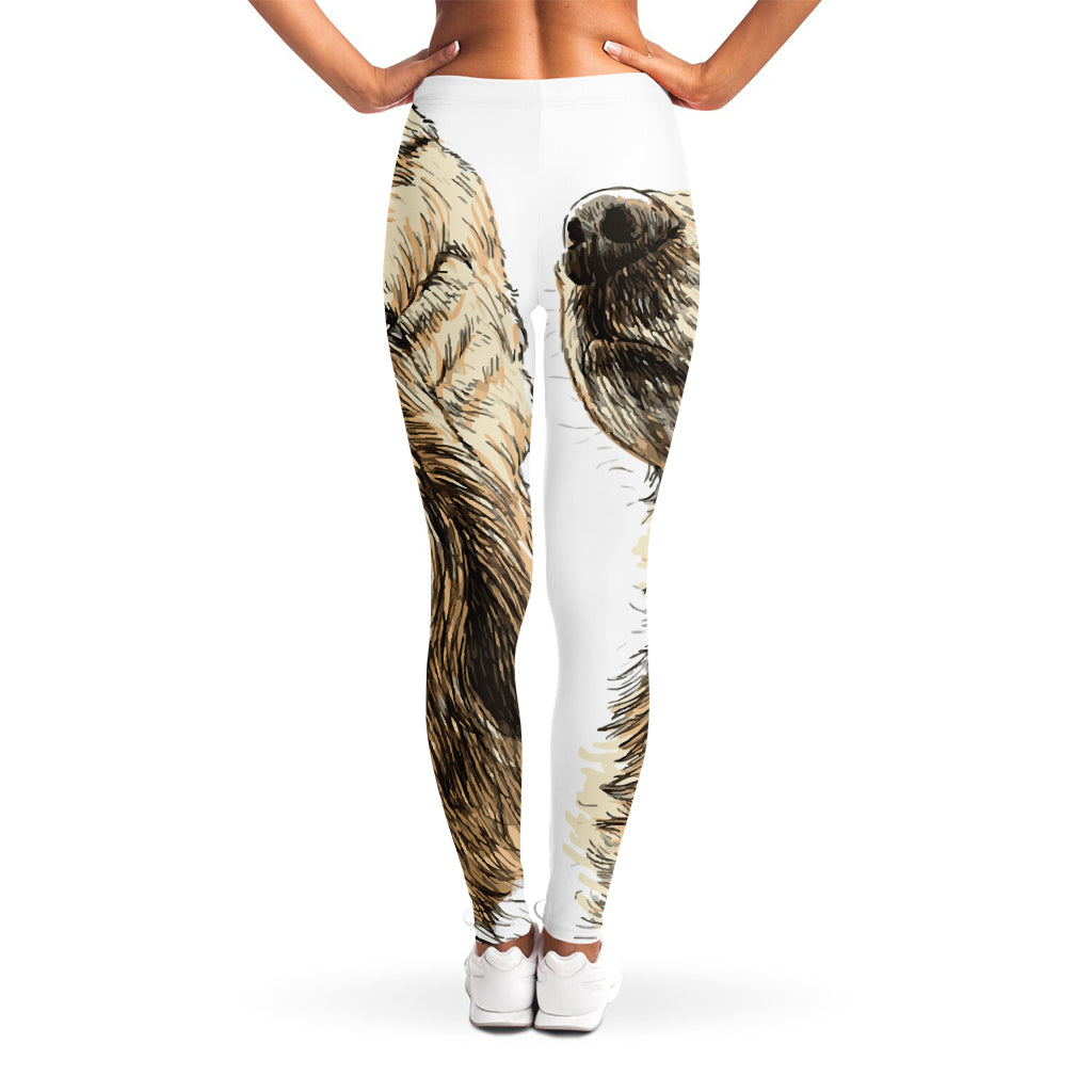 Labrador Retriever And Puppy Print Women's Leggings