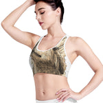 Labrador Retriever And Puppy Print Women's Sports Bra