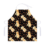 Labrador Retriever Puppy Pattern Print Adjustable Apron