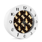 Labrador Retriever Puppy Pattern Print Alarm Clock