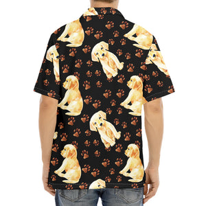 Labrador Retriever Puppy Pattern Print Aloha Shirt