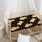 Labrador Retriever Puppy Pattern Print Baby Crib Sheet