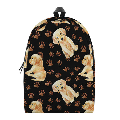 Labrador Retriever Puppy Pattern Print Backpack