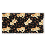 Labrador Retriever Puppy Pattern Print Beach Towel