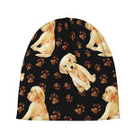 Labrador Retriever Puppy Pattern Print Beanie