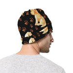 Labrador Retriever Puppy Pattern Print Beanie