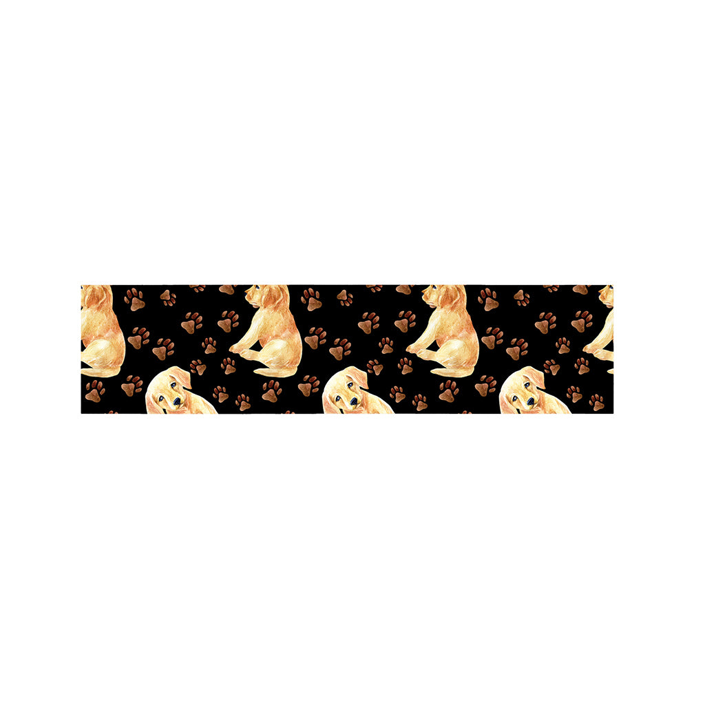 Labrador Retriever Puppy Pattern Print Bed Runner