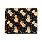 Labrador Retriever Puppy Pattern Print Bifold Wallet