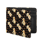 Labrador Retriever Puppy Pattern Print Bifold Wallet