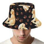 Labrador Retriever Puppy Pattern Print Bucket Hat