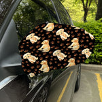Labrador Retriever Puppy Pattern Print Car Side Mirror Covers