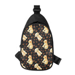 Labrador Retriever Puppy Pattern Print Chest Bag