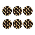 Labrador Retriever Puppy Pattern Print Coaster Set