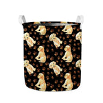 Labrador Retriever Puppy Pattern Print Collapsible Laundry Basket