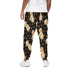 Labrador Retriever Puppy Pattern Print Cotton Pants
