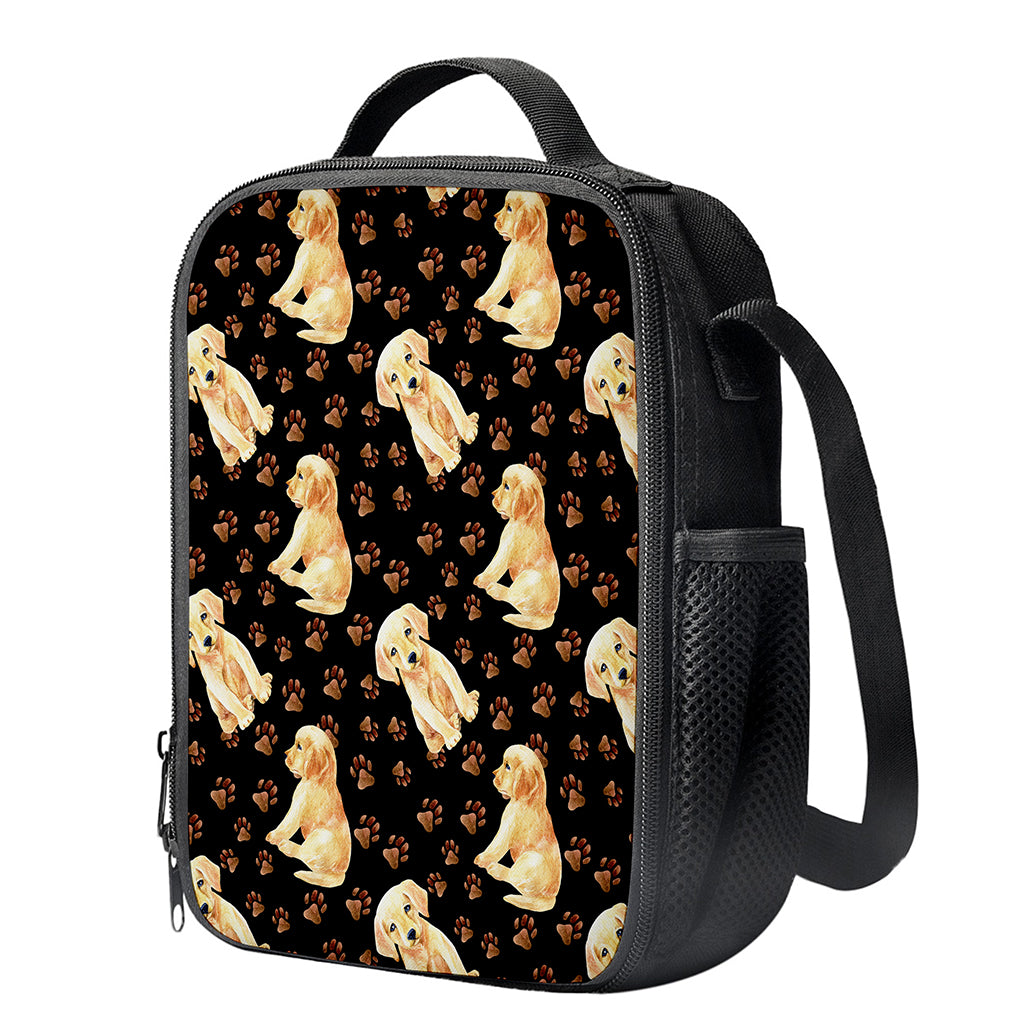 Labrador Retriever Puppy Pattern Print Crossbody Lunch Bag