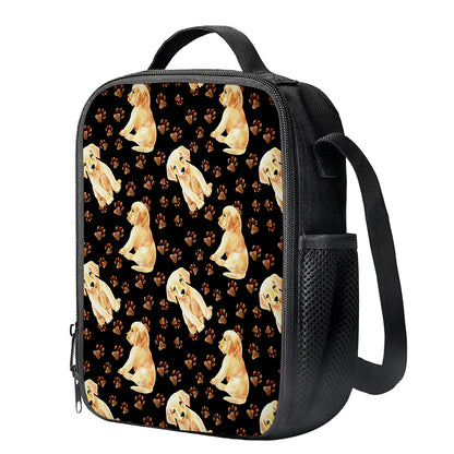 Labrador Retriever Puppy Pattern Print Crossbody Lunch Bag