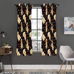 Labrador Retriever Puppy Pattern Print Curtain