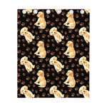 Labrador Retriever Puppy Pattern Print Curtain