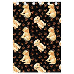 Labrador Retriever Puppy Pattern Print Curtain