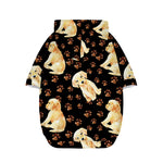 Labrador Retriever Puppy Pattern Print Dog Zip Up Hoodie