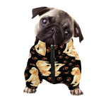Labrador Retriever Puppy Pattern Print Dog Zip Up Jacket