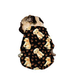 Labrador Retriever Puppy Pattern Print Dog Zip Up Jacket
