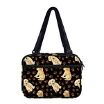 Labrador Retriever Puppy Pattern Print Double Strap Bible Bag