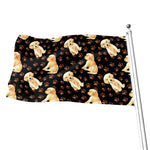 Labrador Retriever Puppy Pattern Print Flag
