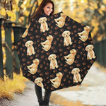 Labrador Retriever Puppy Pattern Print Foldable Umbrella